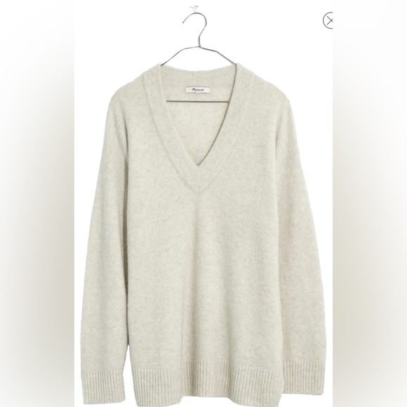 Madewell Donegal Jason Ex-Boyfriend Pullover. Heather Gray. - Picture 3 of 13